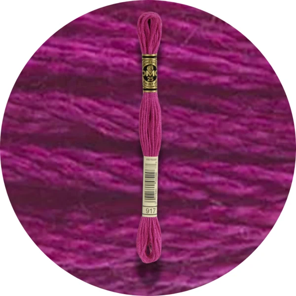 DMC Mouliné Spécial 25 Broderigarn, Ensfarvet, Blå/Lilla nuancer